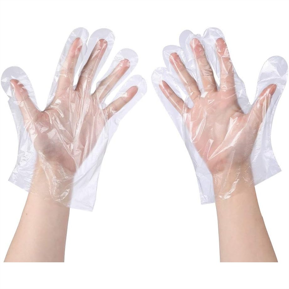 100 Pcs Plastic Disposable Glo - Rubber Glove Cleaning のレビューと価格
