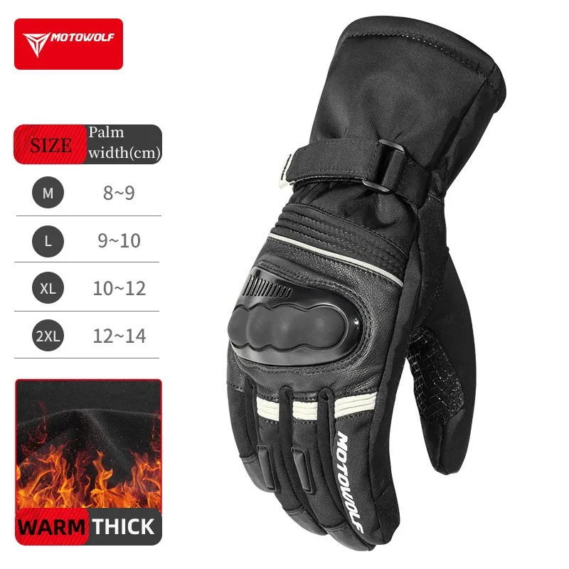 Motowolf Winter Motorcycle Glo - Ski Glove Waterproof のレビューと価格