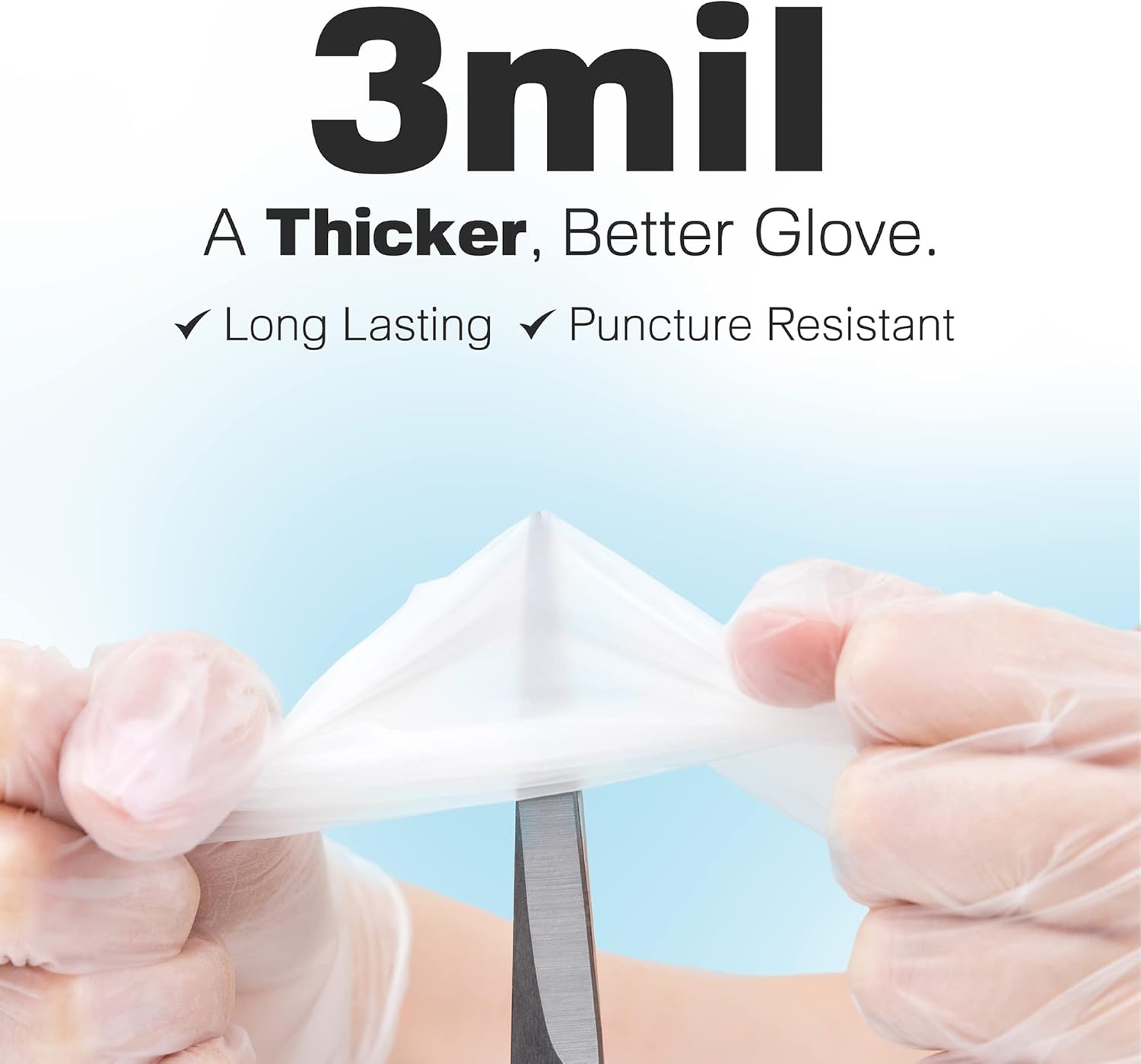 3 Mil Clear Vinyl Gloves - Foo - Latex Disposable Glove のレビューと価格