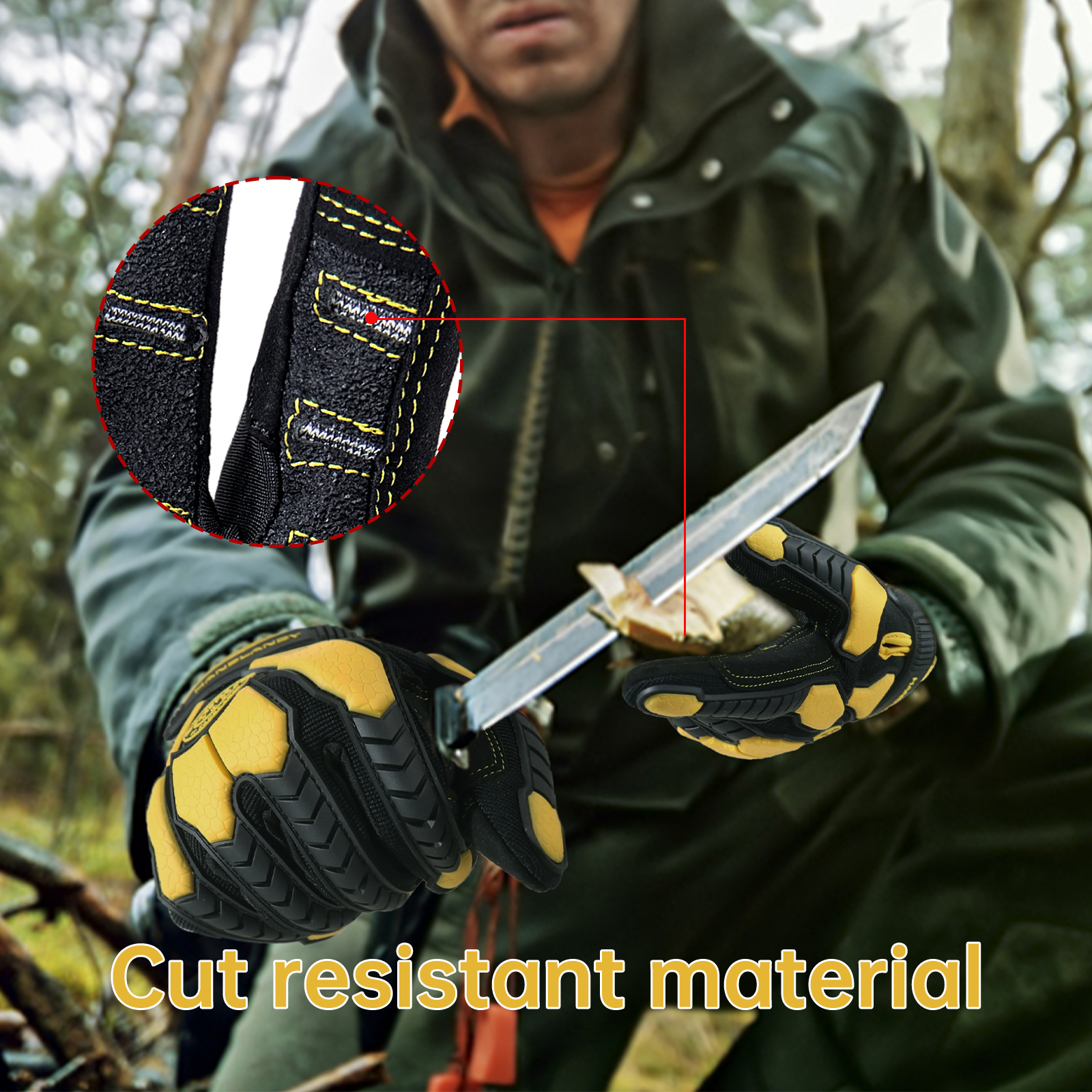 Heavy Duty Work Gloves, Cut 6  - Work Glove Impact のレビューと価格