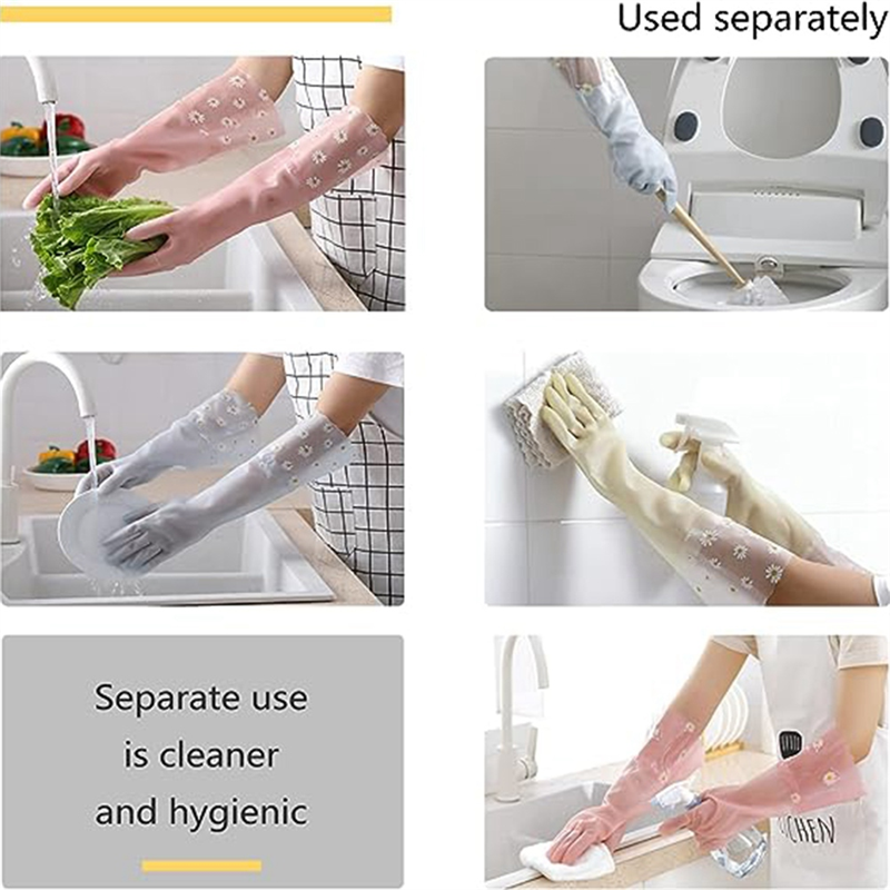 Dishwashing Cleaning Gloves 3  - Rubber Glove Cleaning のレビューと価格