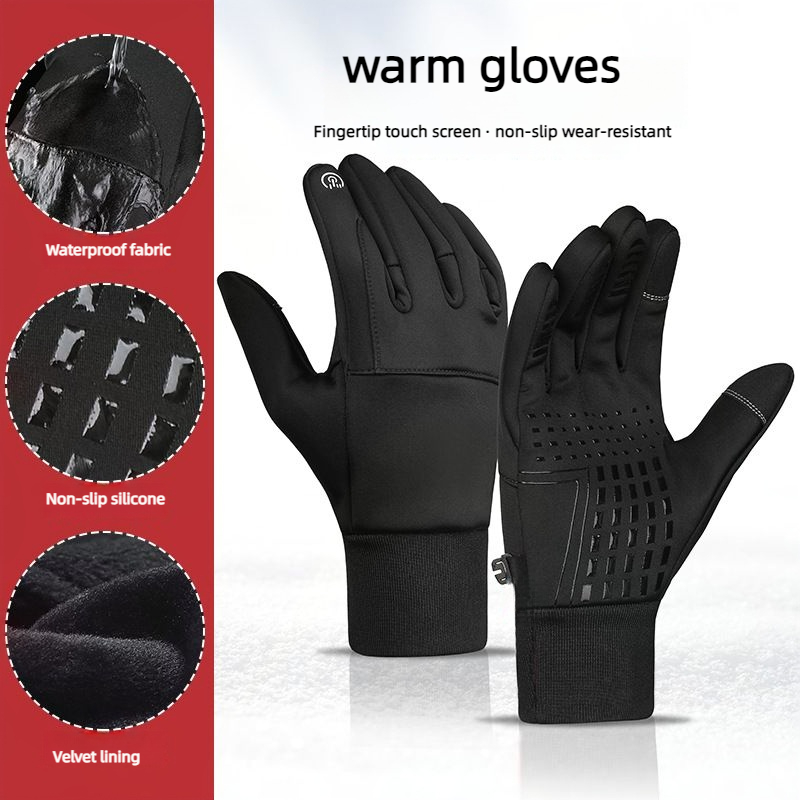 Autumn Winter Men Women Gloves - Ski Glove Waterproof のレビューと価格