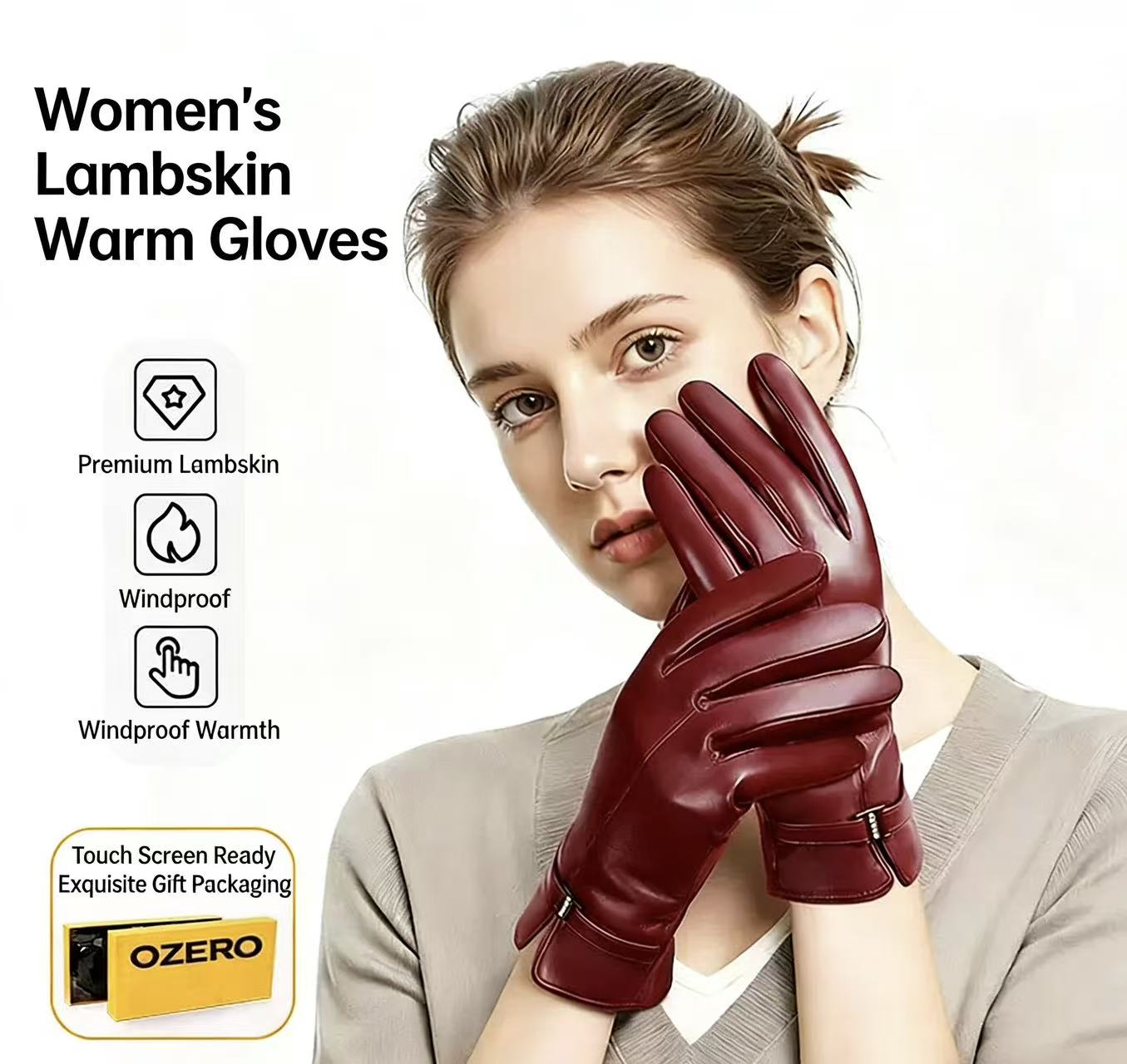 Women's Fashionable Winter She - Wool Glove Lined のレビューと価格