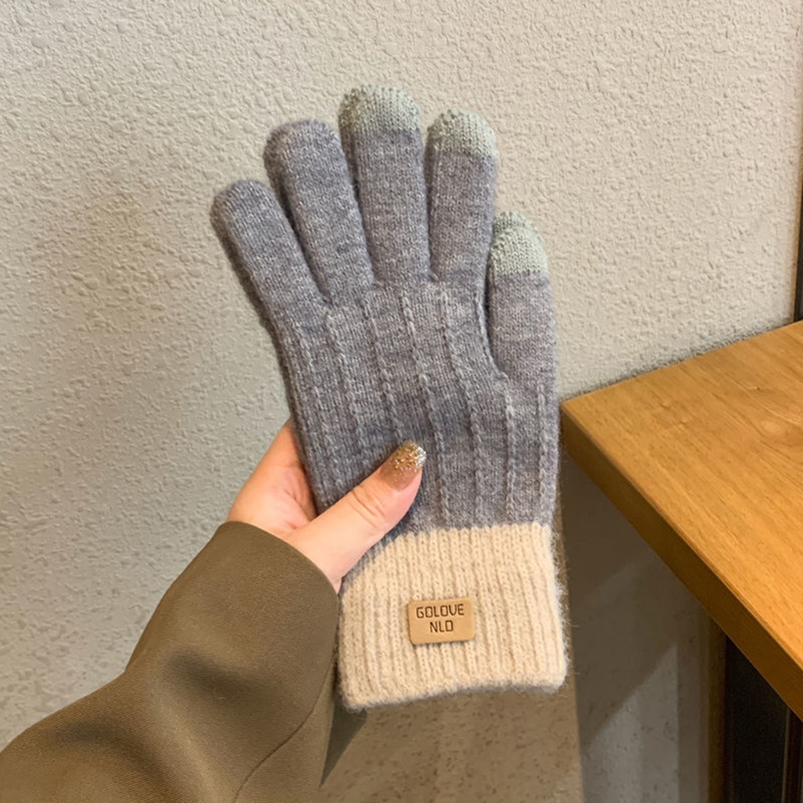 Women's Cable Knit Gloves Warm - Wool Glove Lined のレビューと価格