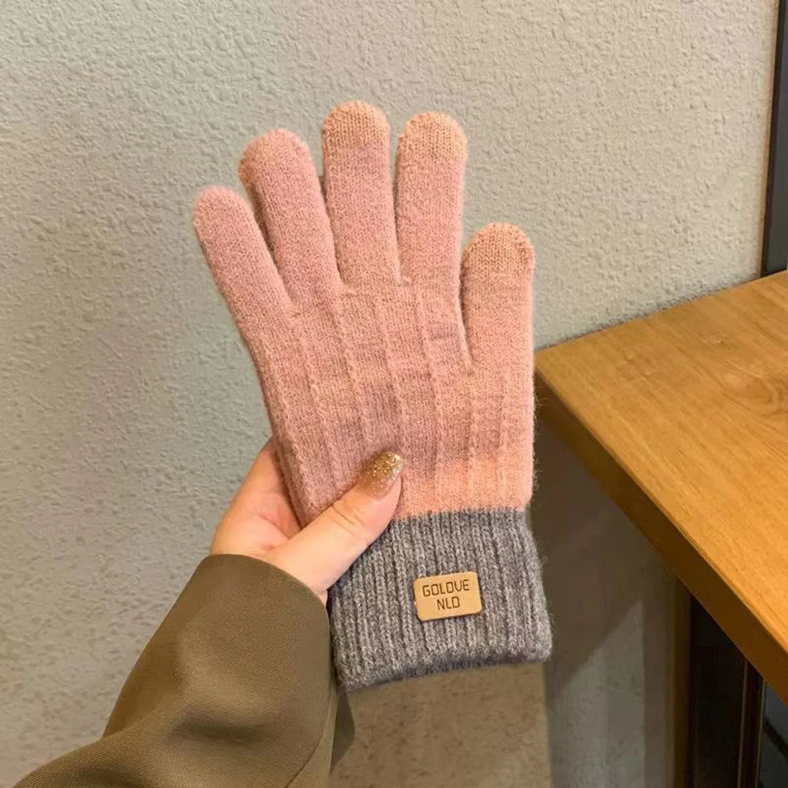 Women's Cable Knit Gloves Warm - Wool Glove Lined のレビューと価格