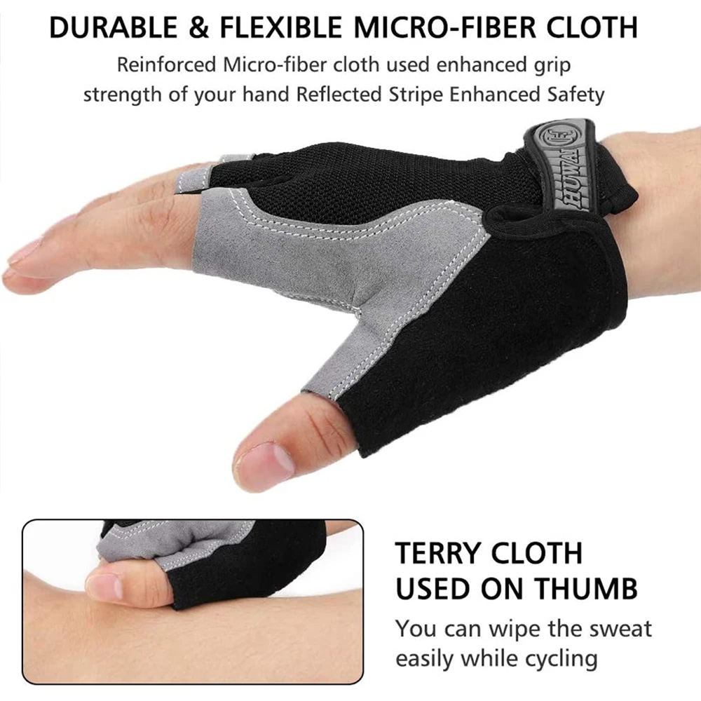 Non-Slip Half-Finger Training  - Workout Glove Gym のレビューと価格