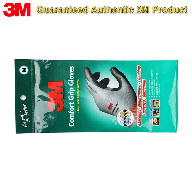 3M Work Gloves Comfort Grip We - Nitrile Mechanic Glove のレビューと価格
