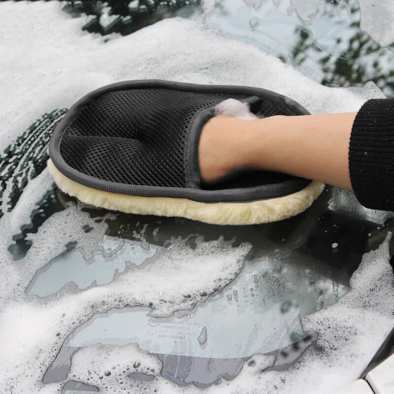 Car Wash Wool Gloves Thickened - Wool Glove Lined のレビューと価格
