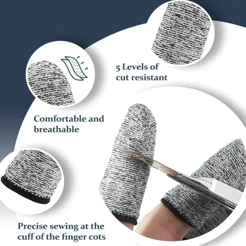 50PCS  Anti-Cut Finger Cots Pr - Cut Resistant Glove のレビューと価格