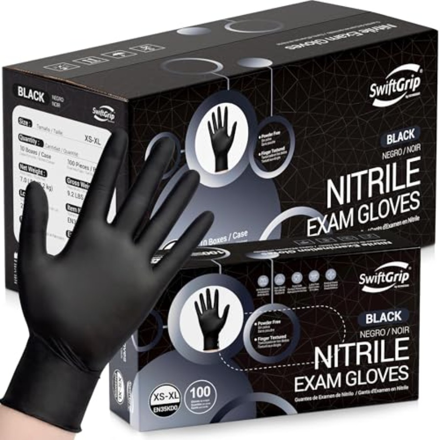SwiftGrip Disposable Nitrile E - Exam Glove Nitrile のレビューと価格