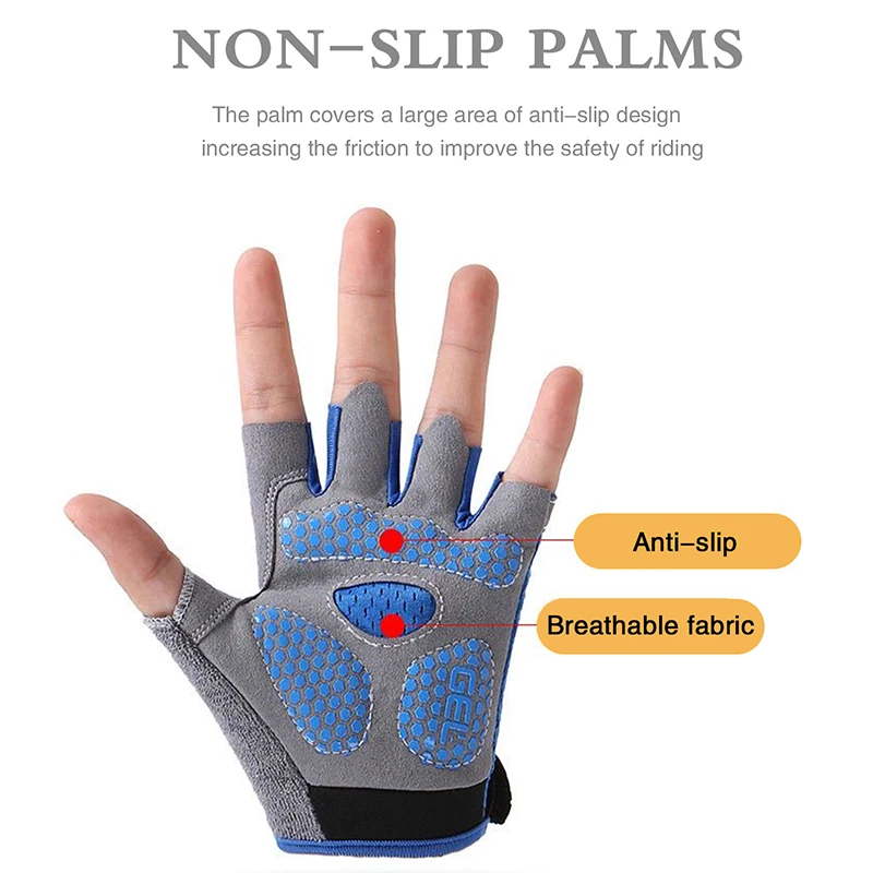 Kids Half Finger Sports Cyclin - Cycling Glove Padded のレビューと価格