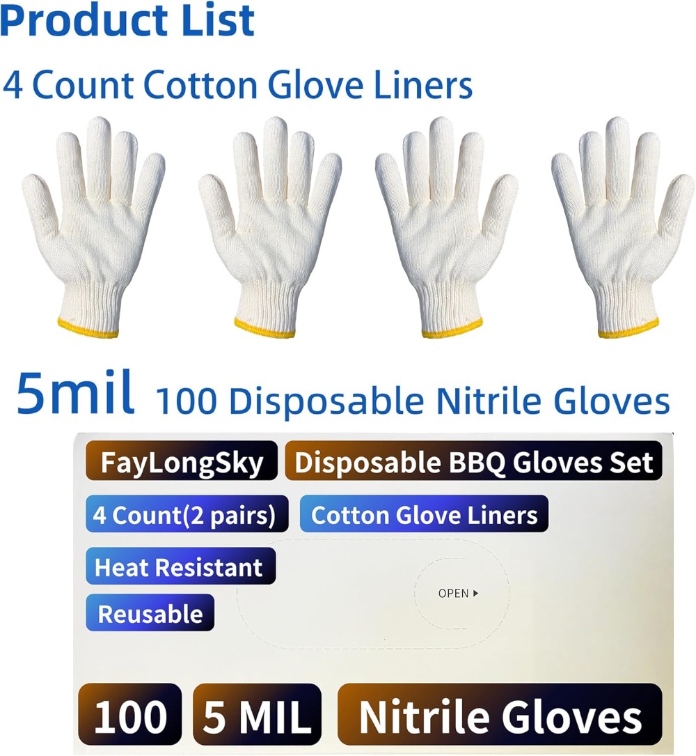 Heat Resistant BBQ Gloves: 4 R - Heat Resistant Glove のレビューと価格