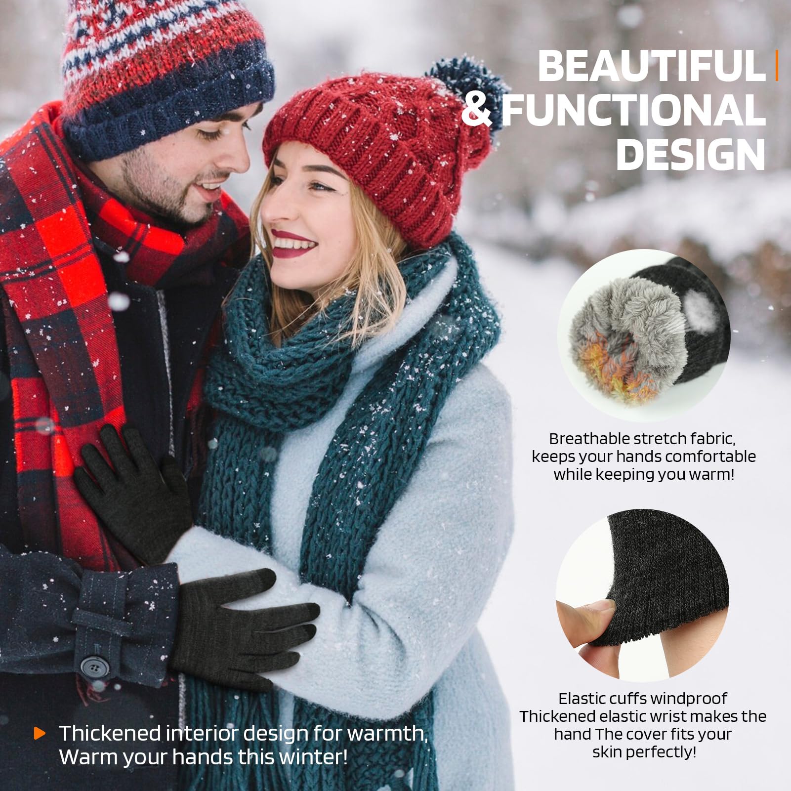 1-5Pairs Winter Outdoor Sports - Magic Touch Glove のレビューと価格