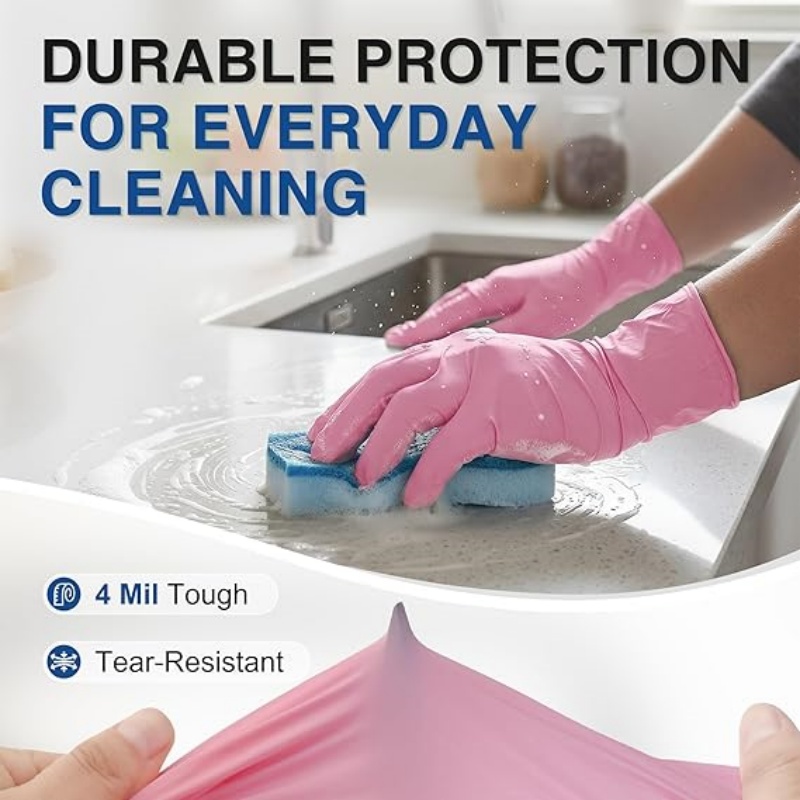 Pink Nitrile Disposable Gloves - Latex Disposable Glove のレビューと価格