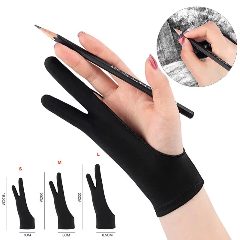 S/M/L Two-Finger Drawing Glove - Touchscreen Glove Capacitive のレビューと価格