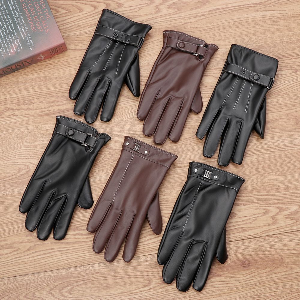 Men's Fleece Thermal Leather G - Leather Driving Glove のレビューと価格