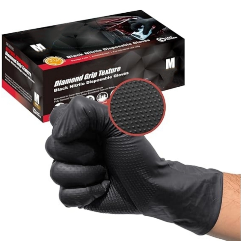 8Mil Heavy Duty Black Nitrile  - Nitrile Mechanic Glove のレビューと価格
