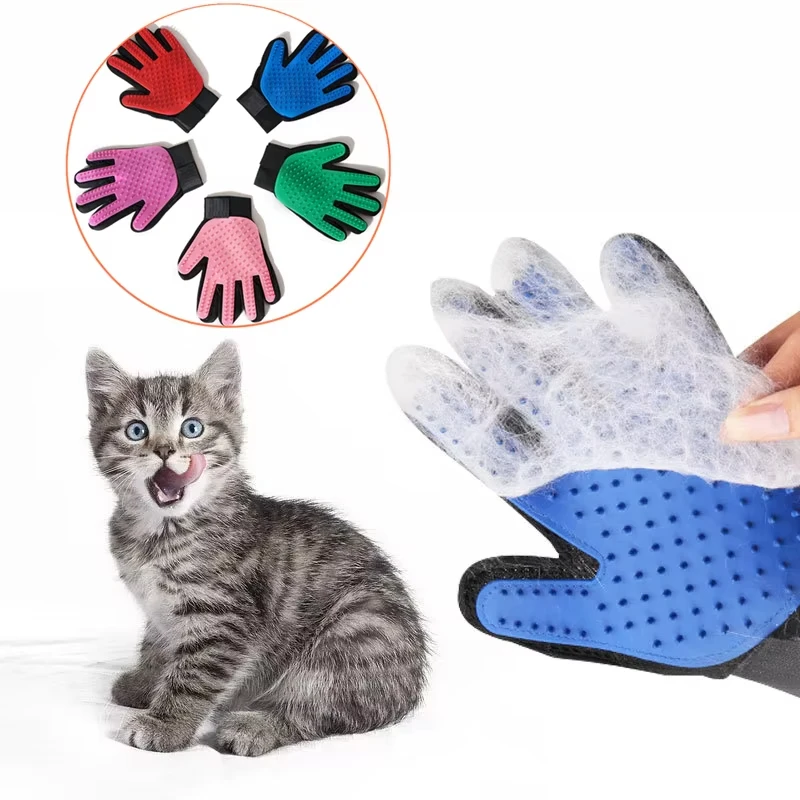 Pet Glove Cat Grooming Glove C - Rubber Glove Cleaning のレビューと価格