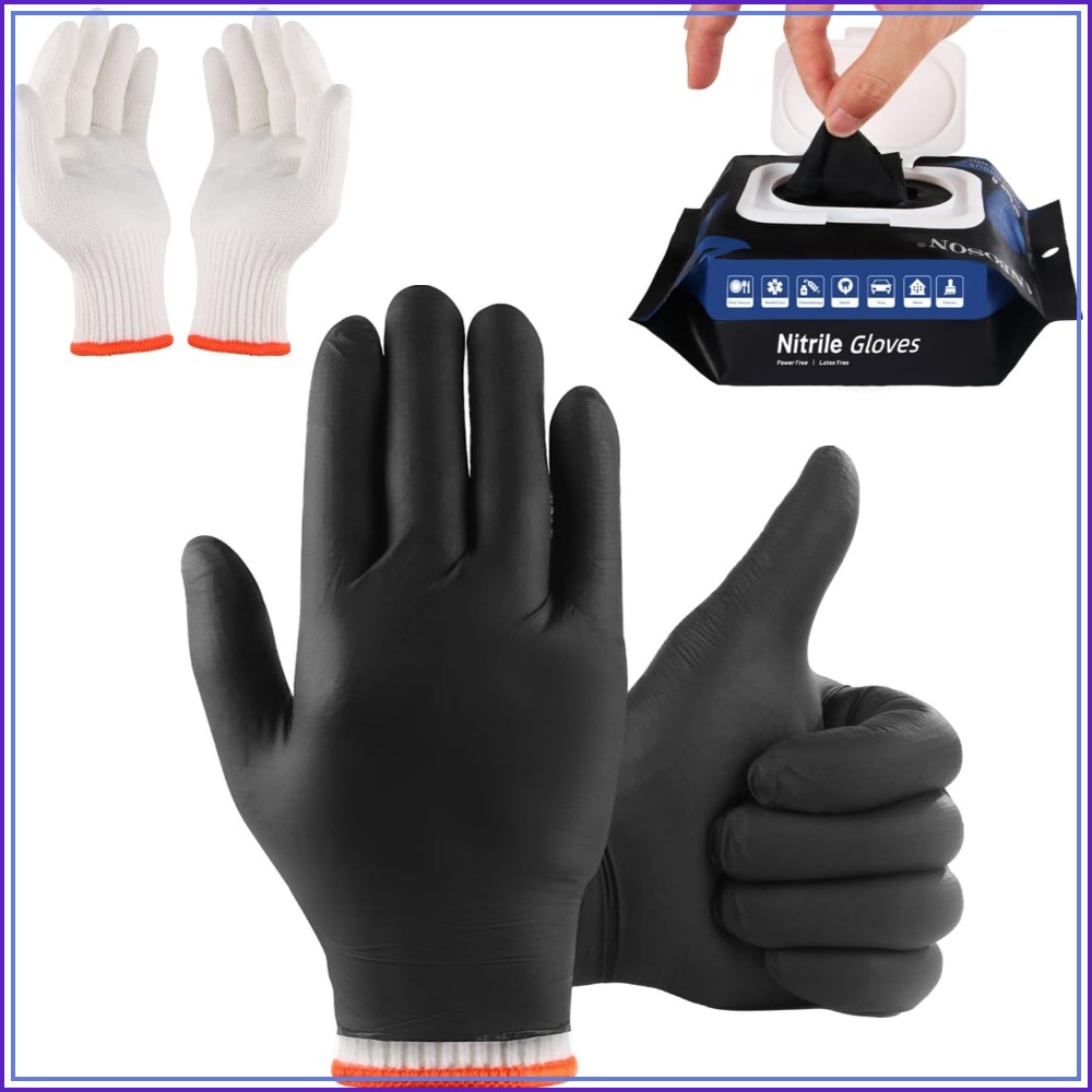BBQ Gloves 50 Disposable Nitri - Latex Disposable Glove のレビューと価格
