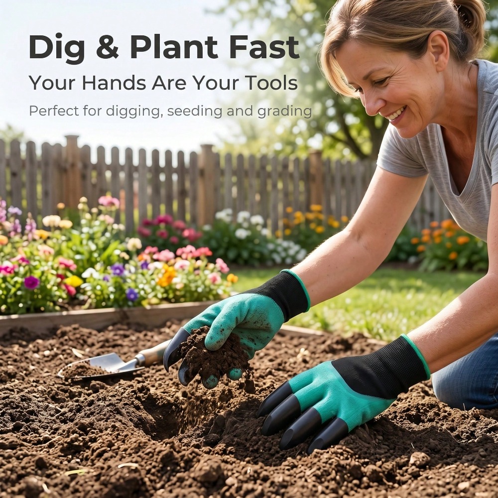 1pair Garden Genie Gloves With - Gardening Glove Waterproof のレビューと価格