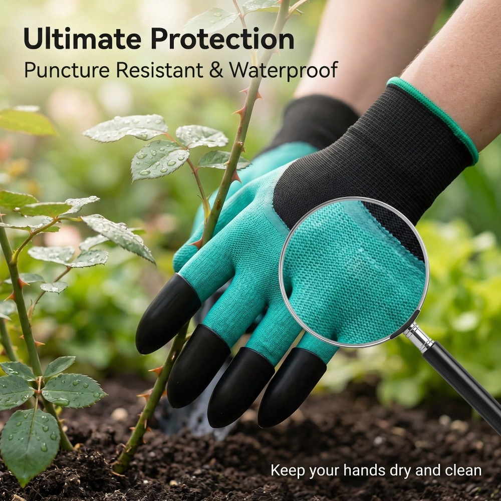 1pair Garden Genie Gloves With - Gardening Glove Waterproof のレビューと価格