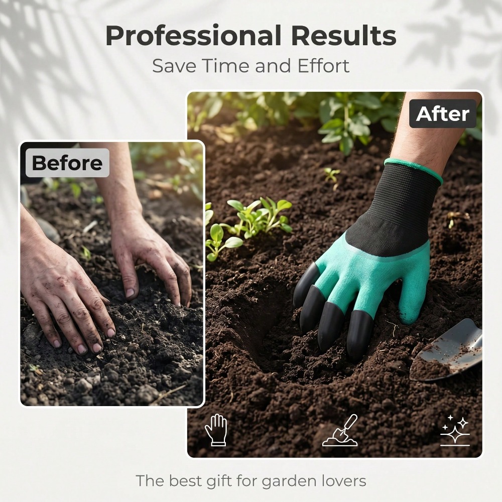 1pair Garden Genie Gloves With - Gardening Glove Waterproof のレビューと価格