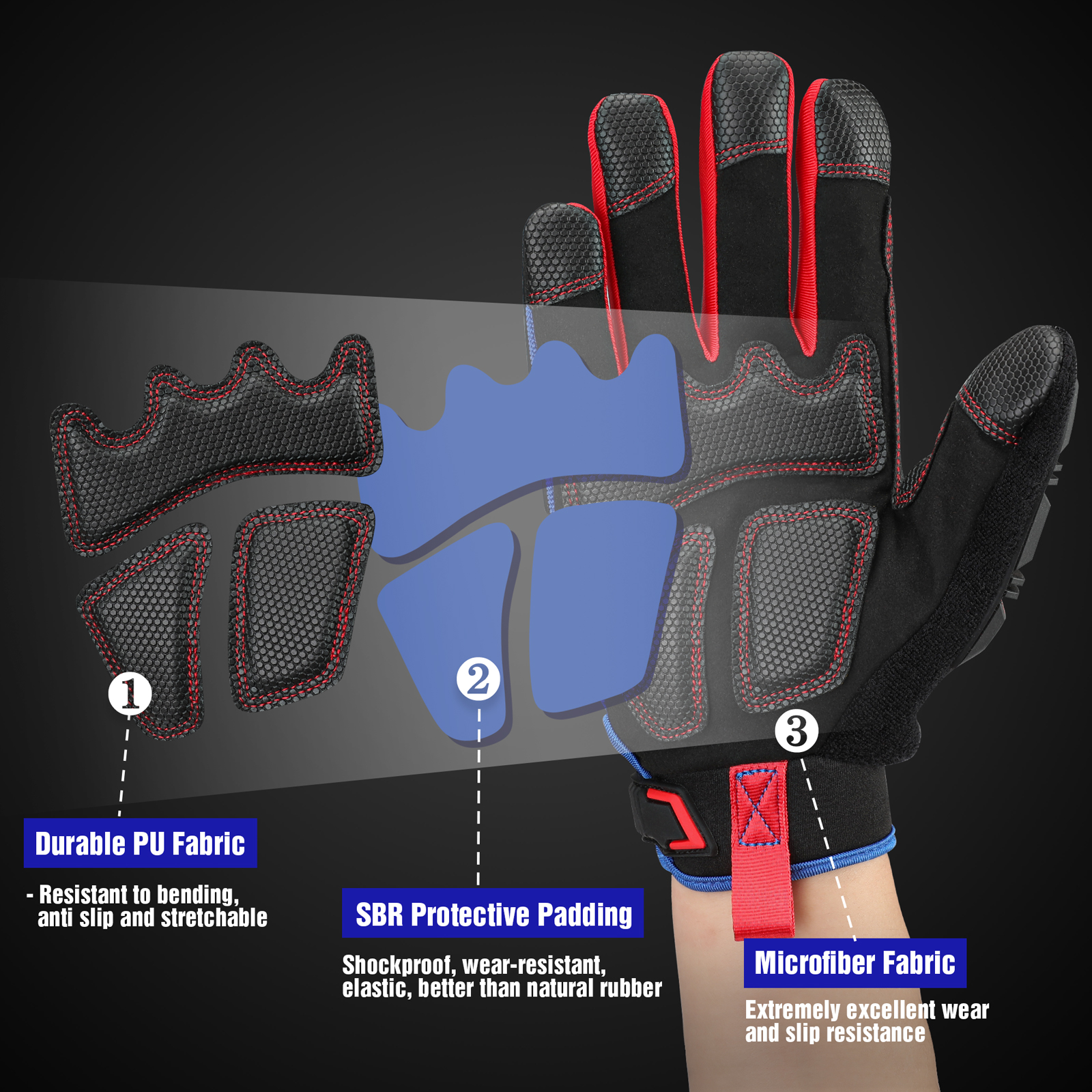 WORKPRO Heavy-duty Work Gloves - Work Glove Impact のレビューと価格