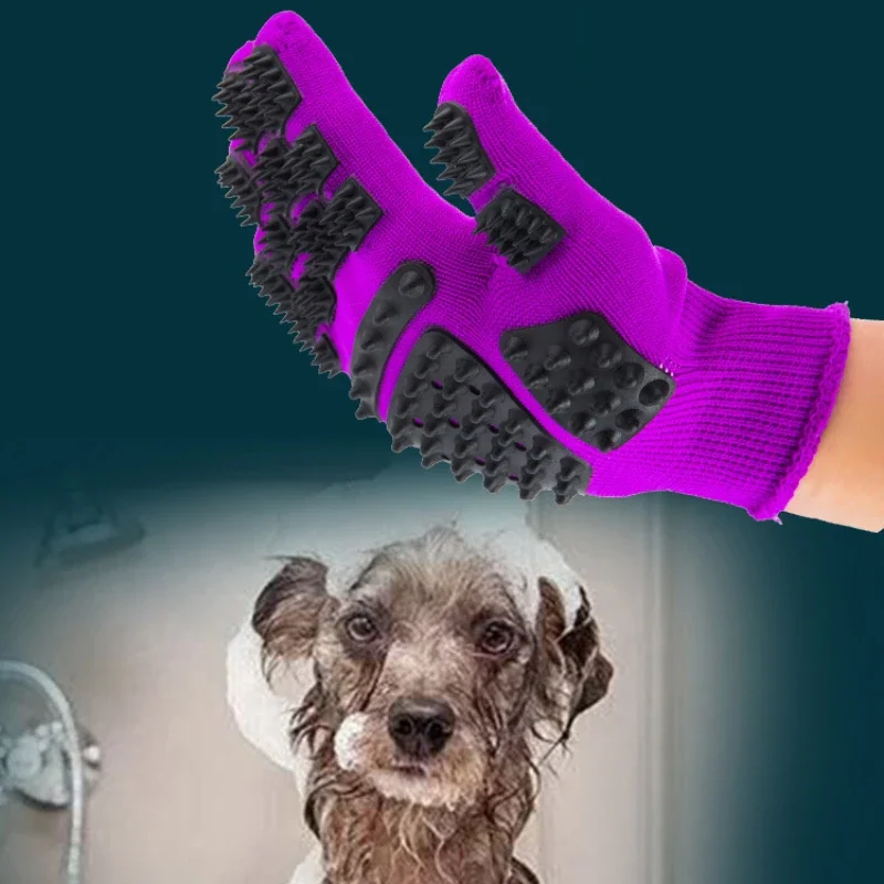 1PC Pet Hair Grooming Gloves C - Rubber Glove Cleaning のレビューと価格