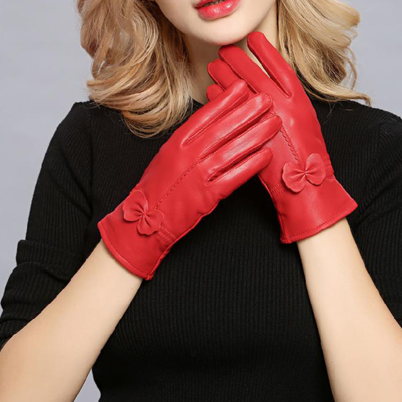 Women Genuine Leather Winter W - Wool Glove Lined のレビューと価格