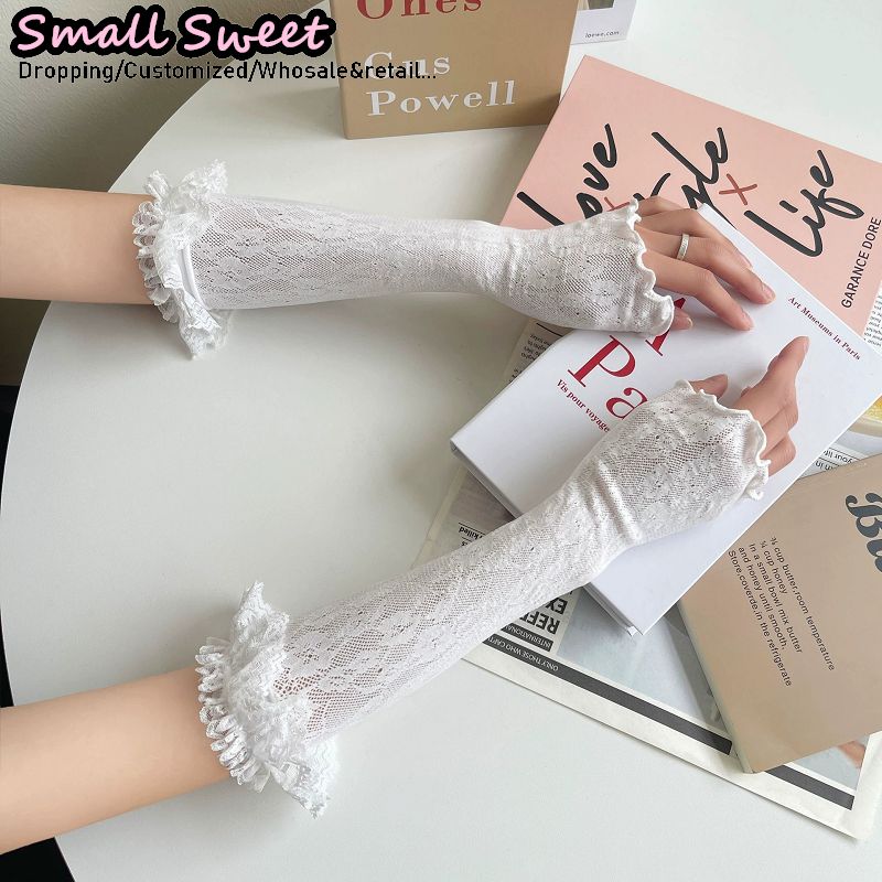 Women's Harajuku White Arm Sle - Fingerless Glove Knit のレビューと価格
