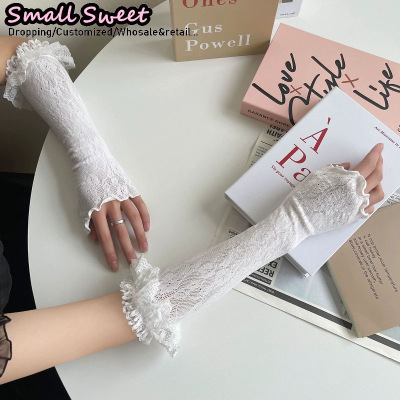 Women's Harajuku White Arm Sle - Fingerless Glove Knit のレビューと価格