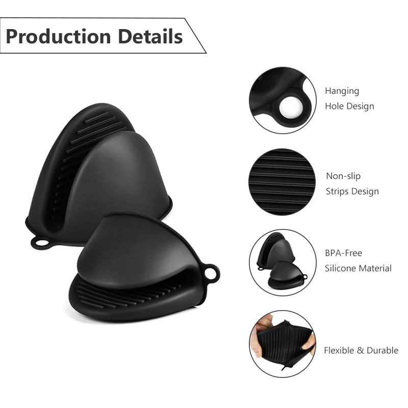 2 Pack Silicone Oven Mitts Pot - Oven Mitt Silicone のレビューと価格