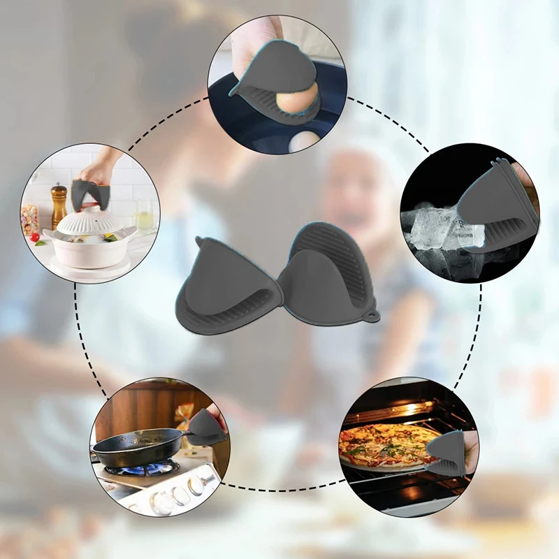 2pcs Mini Oven Gloves Silicone - Oven Mitt Silicone のレビューと価格