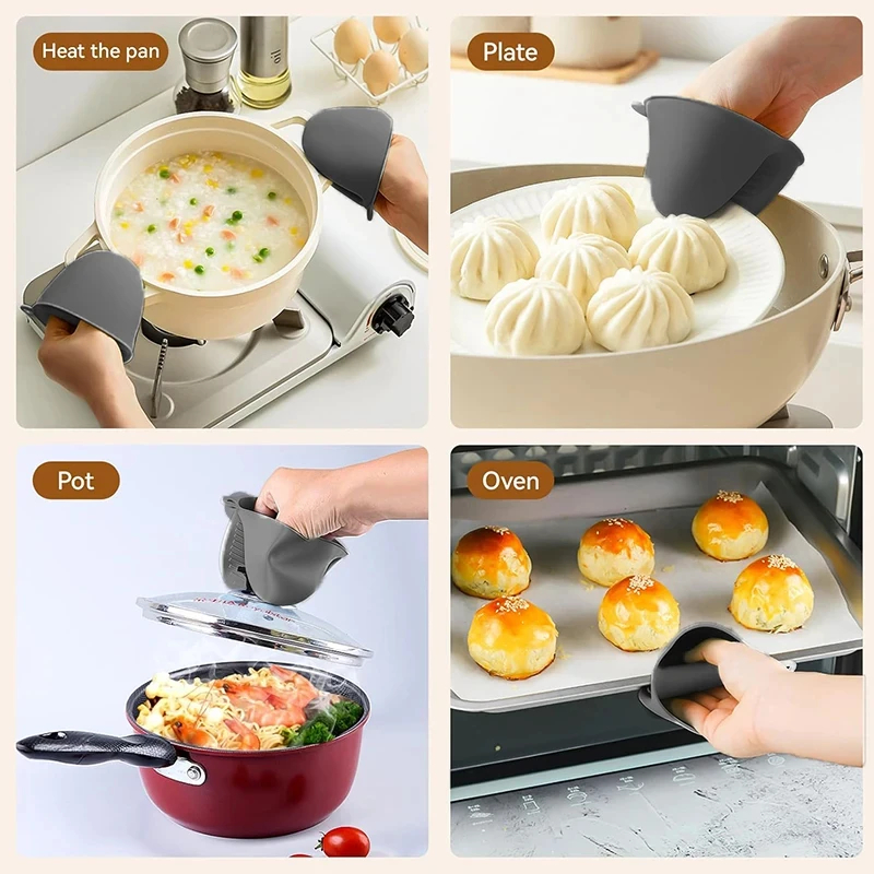 2pcs Mini Oven Gloves Silicone - Oven Mitt Silicone のレビューと価格