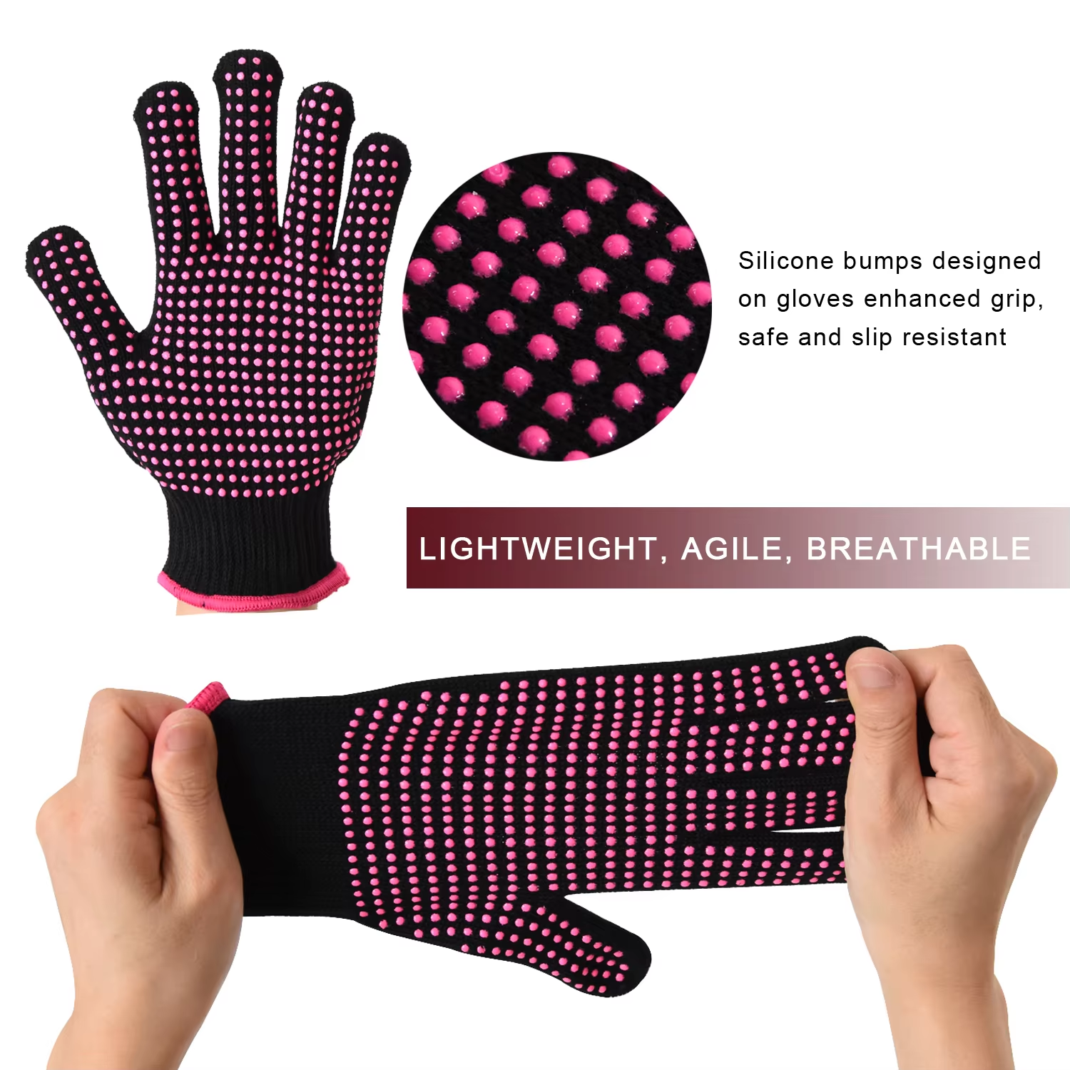 2 Pcs Heat Resistant Gloves wi - Heat Resistant Glove のレビューと価格