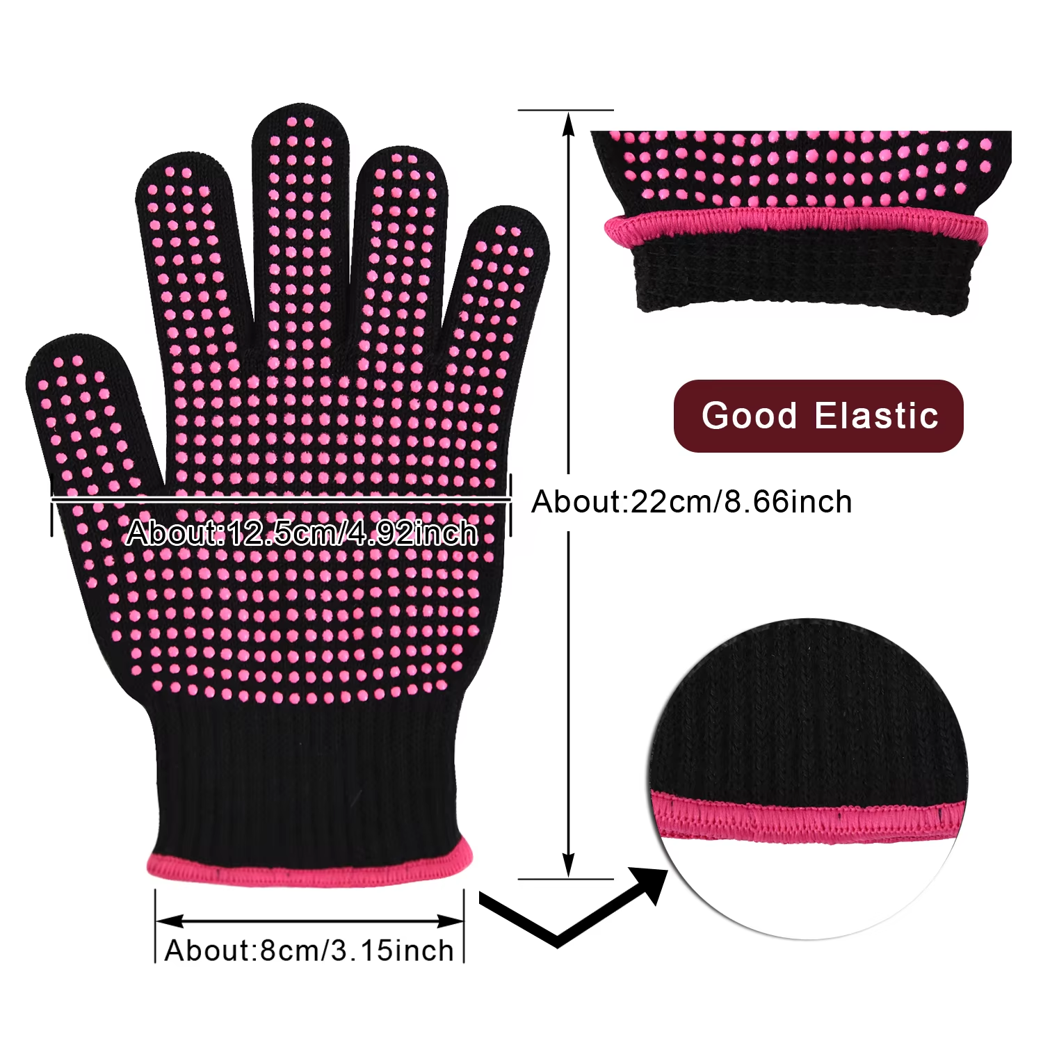 2 Pcs Heat Resistant Gloves wi - Heat Resistant Glove のレビューと価格