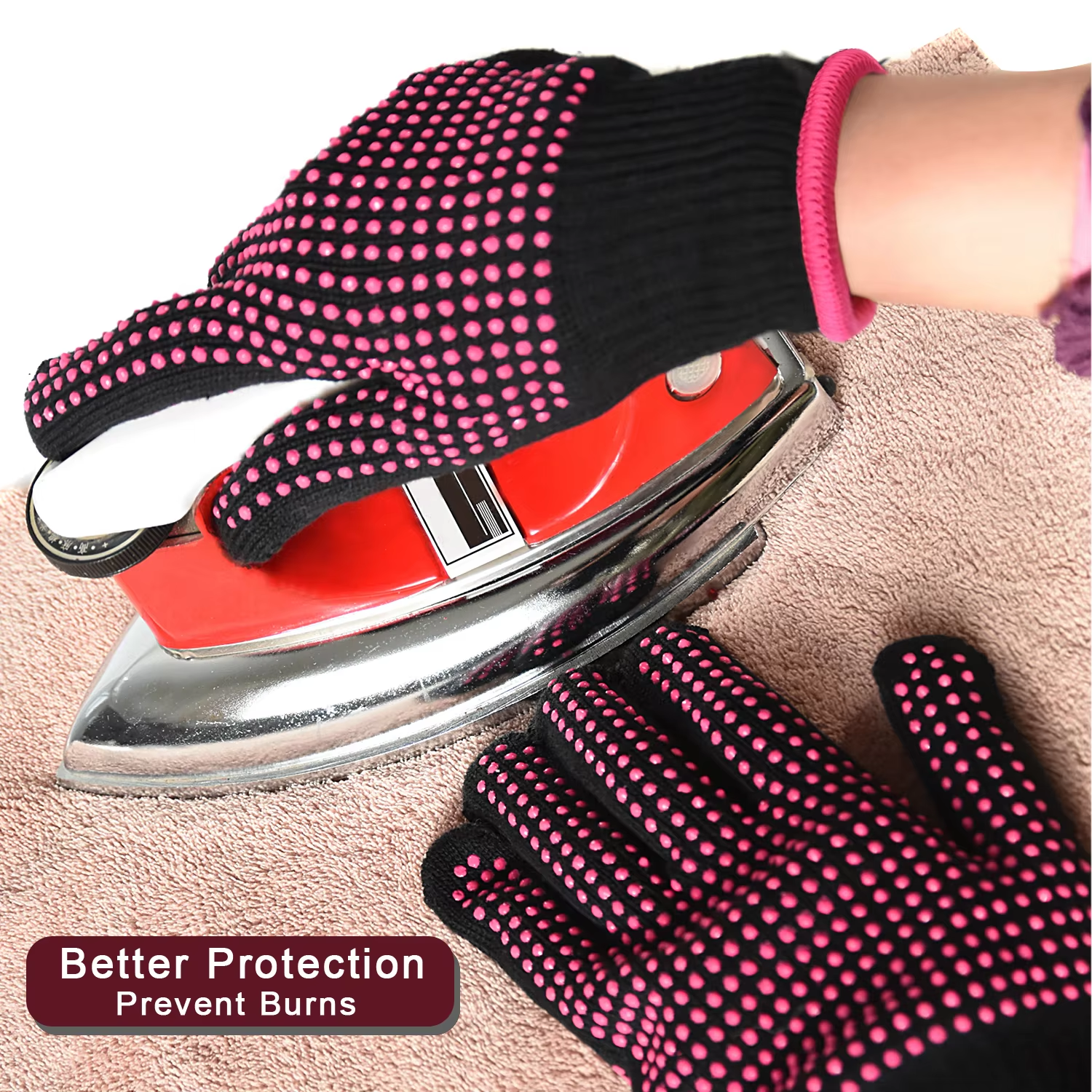 2 Pcs Heat Resistant Gloves wi - Heat Resistant Glove のレビューと価格