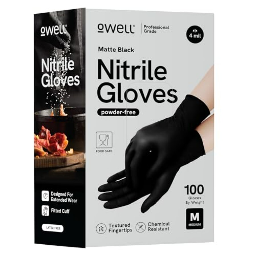 ® Black Nitrile Gloves - 4 Mil - Exam Glove Nitrile のレビューと価格