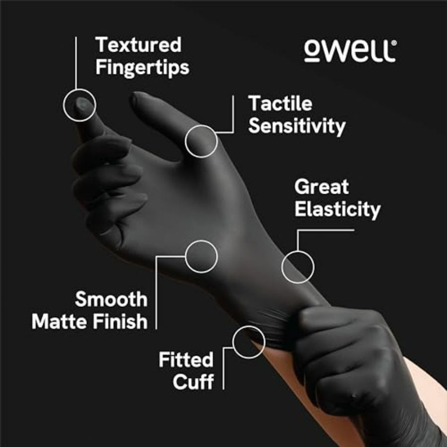 ® Black Nitrile Gloves - 4 Mil - Exam Glove Nitrile のレビューと価格