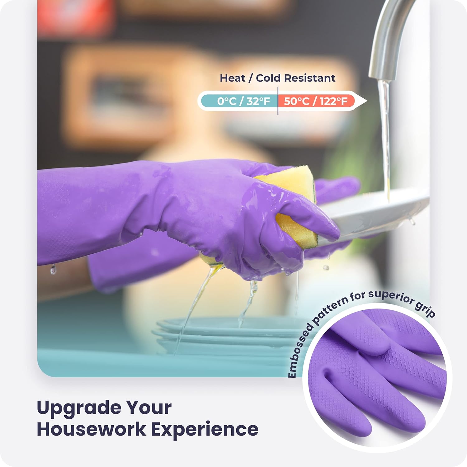 3/6/12/60 Pairs Dishwashing Gl - Rubber Glove Cleaning のレビューと価格