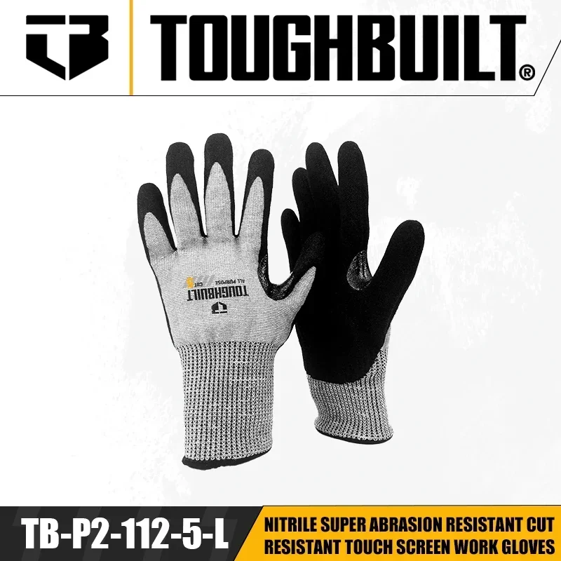 TOUGHBUILT TB-P2-112-5-L Nitri - Nitrile Mechanic Glove のレビューと価格