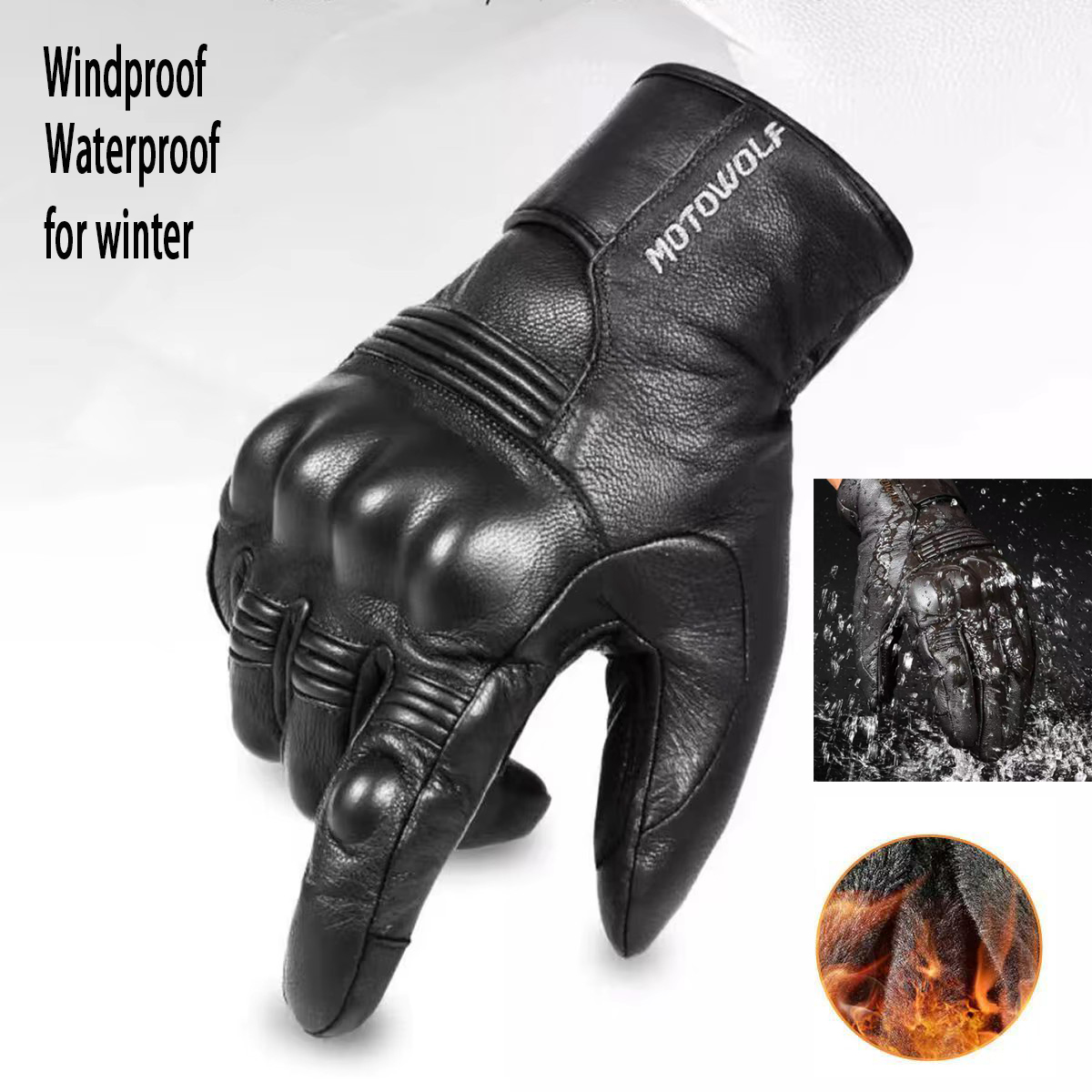Leather Motorcycle Gloves Men' - Motorcycle Glove Knuckle のレビューと価格