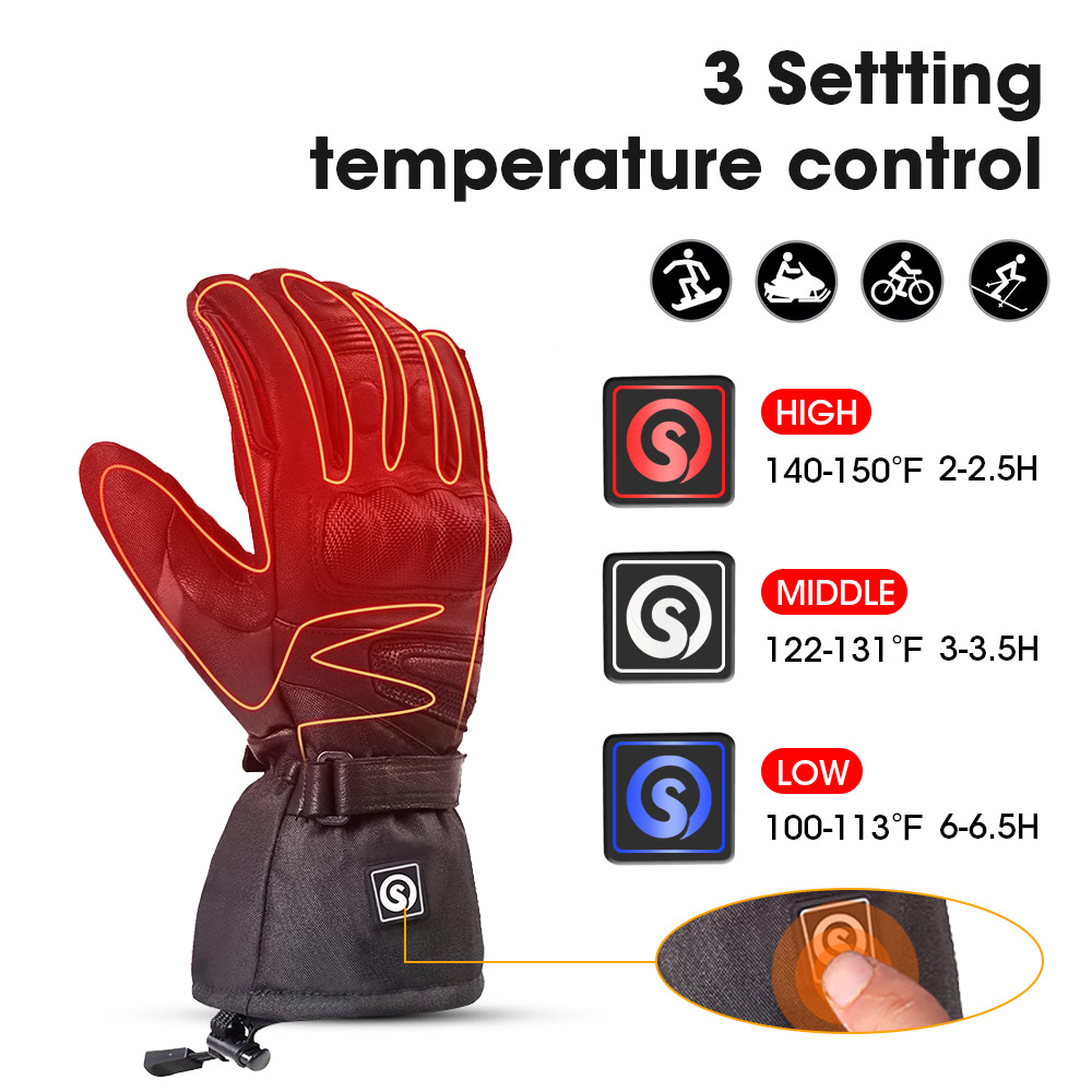 Snow Deer Winter Electric Heat - Ski Glove Waterproof のレビューと価格