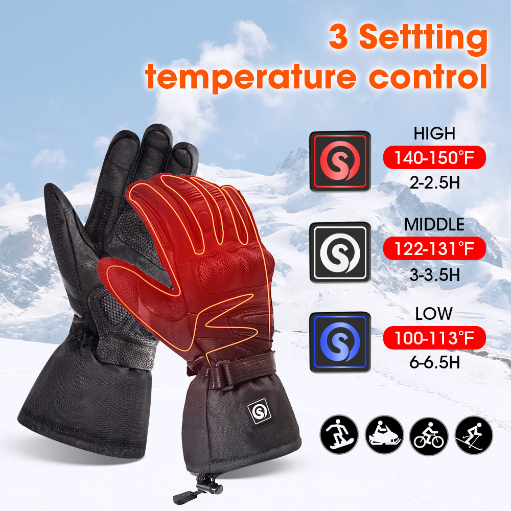 Snow Deer Winter Electric Heat - Ski Glove Waterproof のレビューと価格