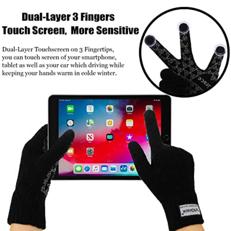 Winter Warm Touchscreen Gloves - Wool Glove Lined のレビューと価格