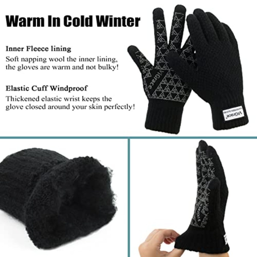 Winter Warm Touchscreen Gloves - Wool Glove Lined のレビューと価格