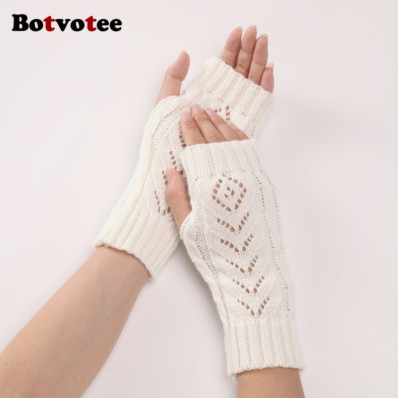 Botvotee Y2k Accessories Free  - Fingerless Glove Knit のレビューと価格