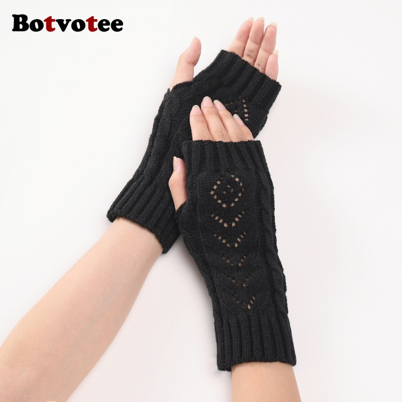 Botvotee Y2k Accessories Free  - Fingerless Glove Knit のレビューと価格