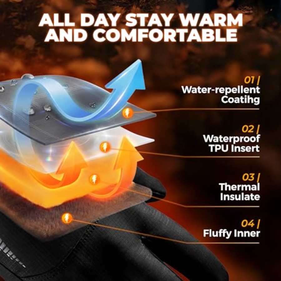 Winter Waterproof Ski Snow War - Ski Glove Waterproof のレビューと価格