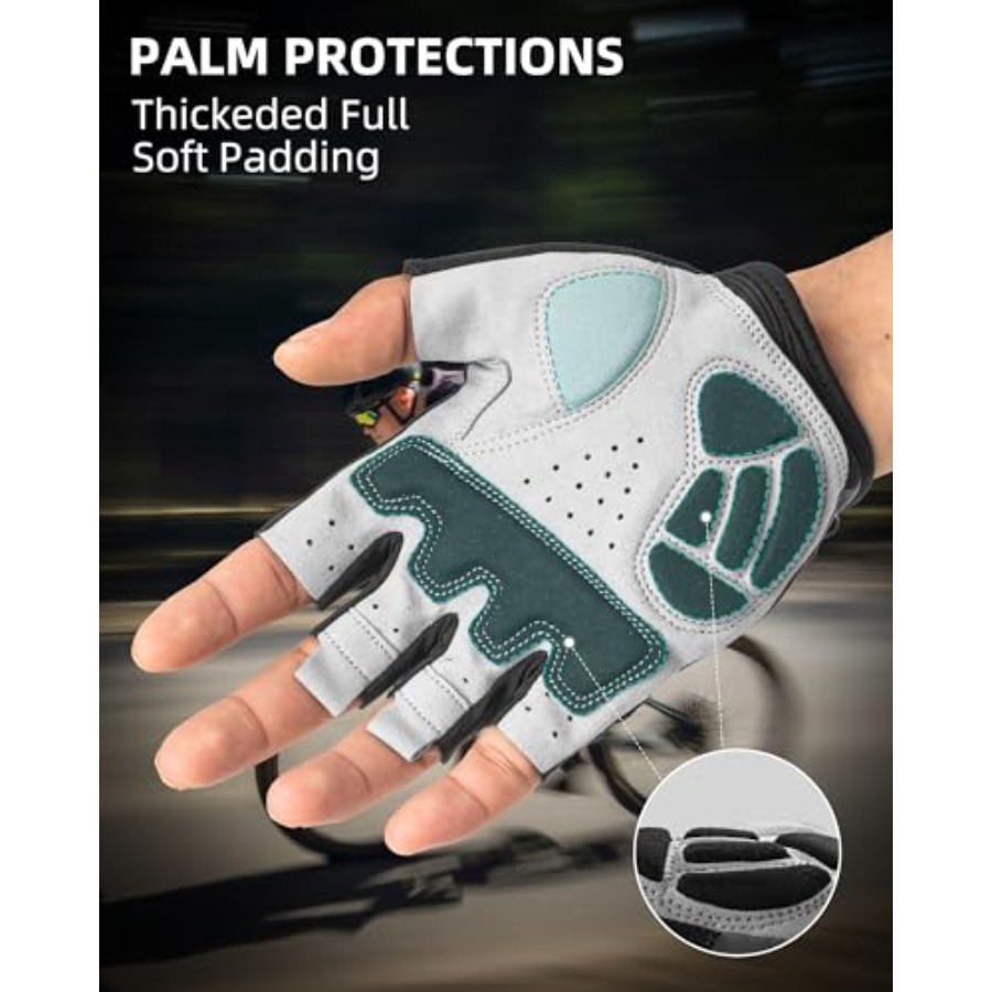 Cycling Gloves for Men Women - - Cycling Glove Padded のレビューと価格